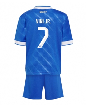 Billige Fotballdrakt Real Madrid Vinicius Junior #7 Replika Tredjedraktsett Barn 2025-26 Kortermet (med bukser)